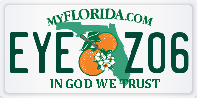 FL license plate EYEZ06