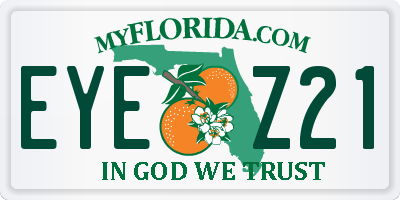 FL license plate EYEZ21
