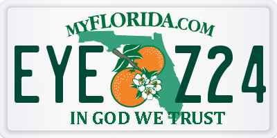 FL license plate EYEZ24