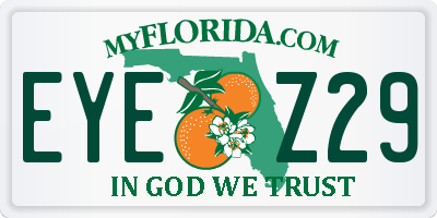 FL license plate EYEZ29