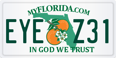FL license plate EYEZ31