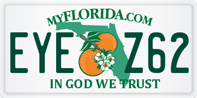 FL license plate EYEZ62