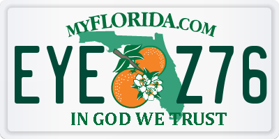FL license plate EYEZ76