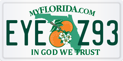 FL license plate EYEZ93