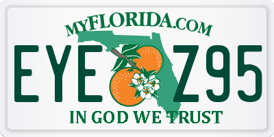 FL license plate EYEZ95