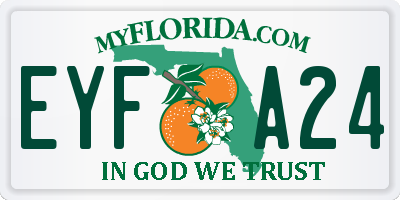 FL license plate EYFA24