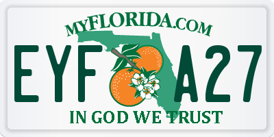 FL license plate EYFA27