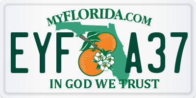 FL license plate EYFA37