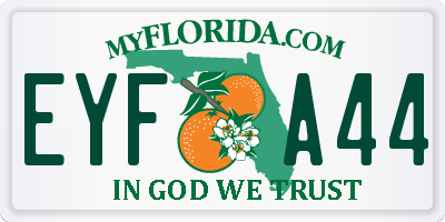 FL license plate EYFA44
