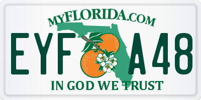 FL license plate EYFA48