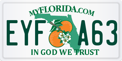 FL license plate EYFA63