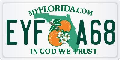 FL license plate EYFA68