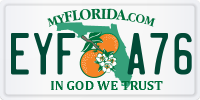 FL license plate EYFA76