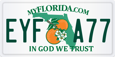 FL license plate EYFA77
