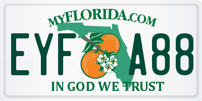 FL license plate EYFA88