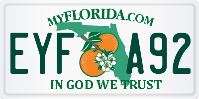 FL license plate EYFA92