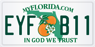 FL license plate EYFB11