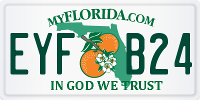 FL license plate EYFB24