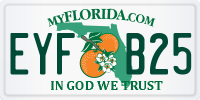 FL license plate EYFB25