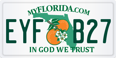 FL license plate EYFB27