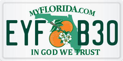 FL license plate EYFB30