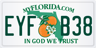 FL license plate EYFB38