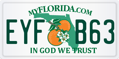 FL license plate EYFB63