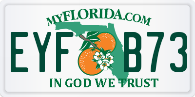 FL license plate EYFB73