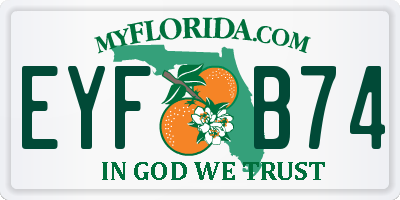 FL license plate EYFB74