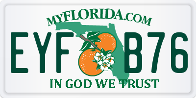FL license plate EYFB76