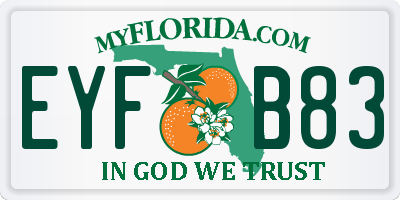 FL license plate EYFB83