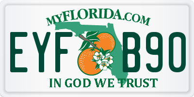 FL license plate EYFB90