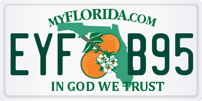 FL license plate EYFB95
