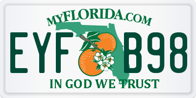 FL license plate EYFB98