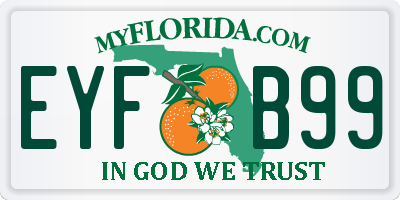 FL license plate EYFB99
