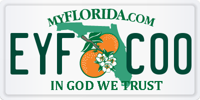 FL license plate EYFC00