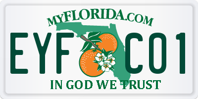 FL license plate EYFC01