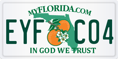FL license plate EYFC04