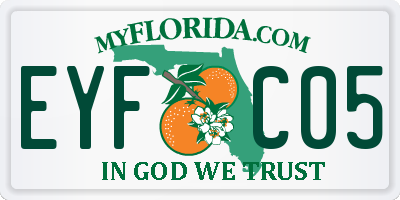 FL license plate EYFC05