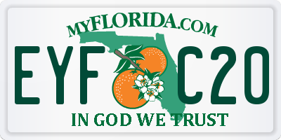FL license plate EYFC20