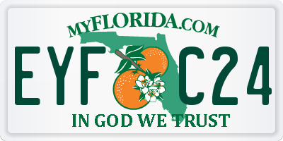 FL license plate EYFC24