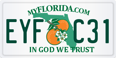 FL license plate EYFC31
