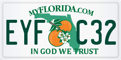 FL license plate EYFC32
