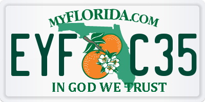 FL license plate EYFC35