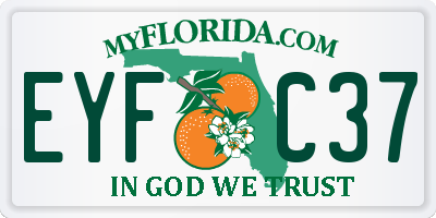 FL license plate EYFC37