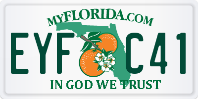 FL license plate EYFC41