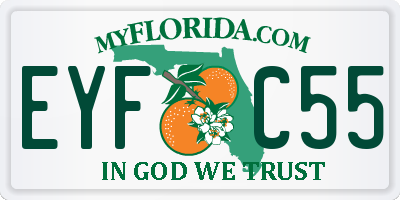 FL license plate EYFC55