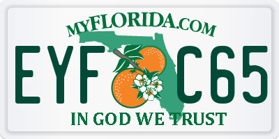 FL license plate EYFC65