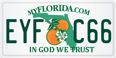 FL license plate EYFC66