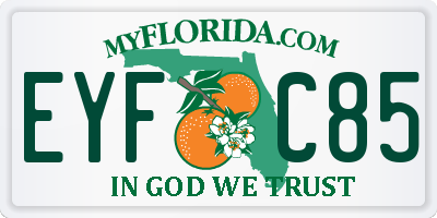 FL license plate EYFC85